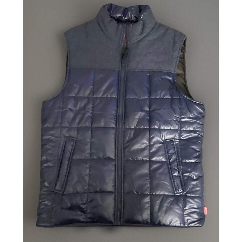 Coleman Puffer Vest Blue Full Zipper Outdoor Camping Hiking Men's Medium JBHS